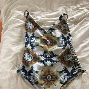 Stone fox swim hermosa one piece bikini.